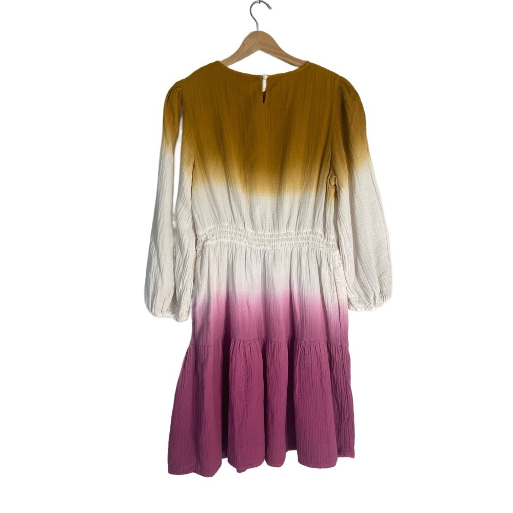 NWT Women's Tie-Dye Long Sleeve Tiered Dress Universal Thread Purple Dye Boho -M - Picture 5 of 11